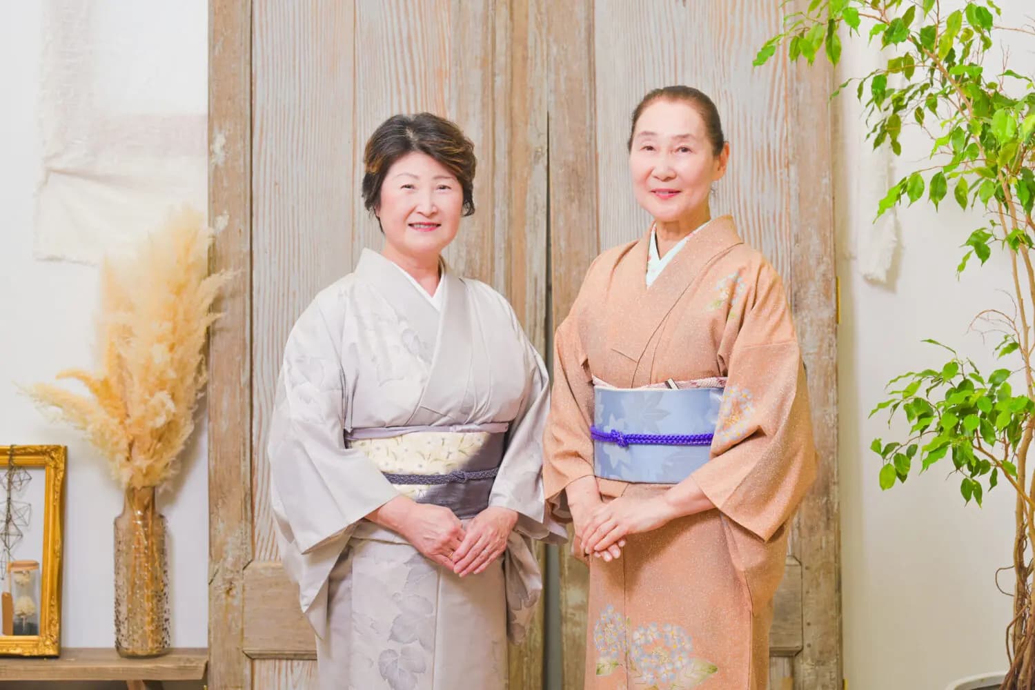 訪問着姿のお客様